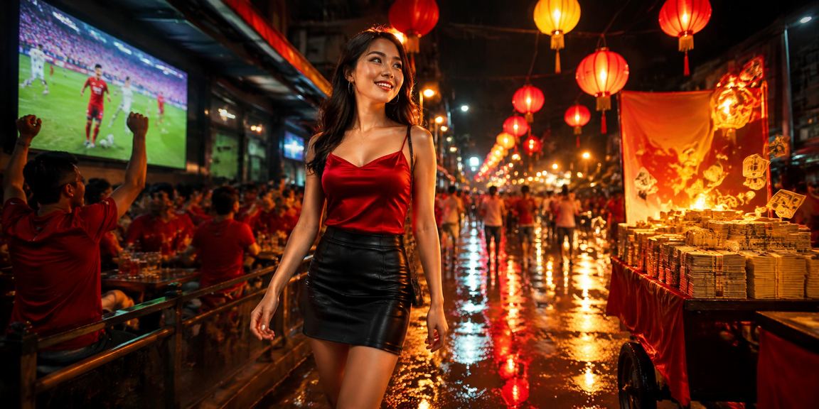 Chợ đêm Hà Nội nhộn nhịp với ánh đèn và người dân vui chơi, gợi không khí nhận thưởng cashback sôi động
